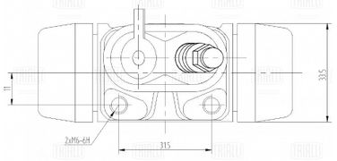 Trialli CF 084201 Цилиндр тормозной для а/м Hyundai Accent (99-)/Getz (02-) задний d=17.5мм | зад | - 3