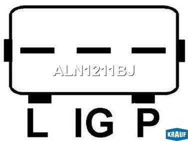 Krauf ALN1211BJ Генератор 60 Amp - 3