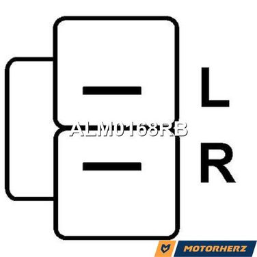 Motorherz ALM0168RB Генератор оригинальный восстановленный - 3