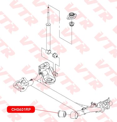 VTR CH0401RP Полиуретановый сайлентблок балки задней подвески - 2