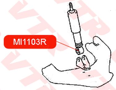 VTR MI1103R Сайлентблок амортизатора передней подвески - 2