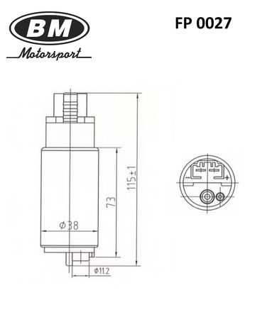 BM FP 0027 Электробензонасос топливный - 2