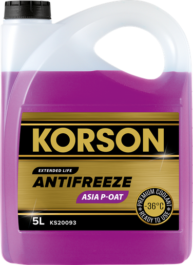 KORSON KS20093 Антифриз, готовый раствор asia р-оат фиолетовый -36 5л - 1