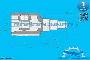 RoadRunner RR0019CV Шрус внутренний - 2