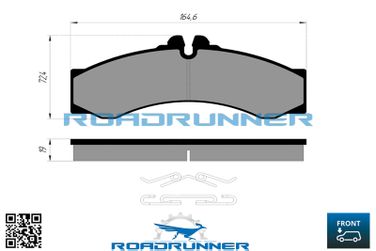 RoadRunner RR-21846-SPD Колодки тормозные передние/задние - 2