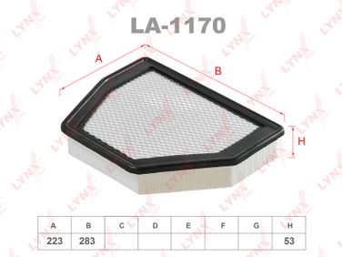 LYNXauto LA-1170 Фильтр воздушный - 1