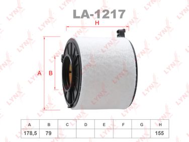 LYNXauto LA-1217 Фильтр воздушный - 1