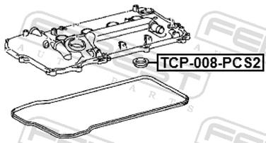 Febest TCP-008-PCS2 Кольцо уплотнительное свечного - 2