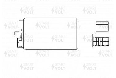 STARTVOLT SFP 0308 Мотор бензонасоса для а/м ГАЗель Next (13-) с дв. a274 EvoTech 2.7i доп провод массы - 4