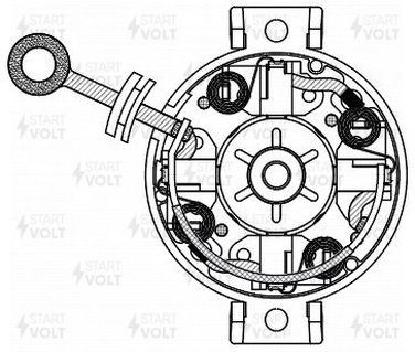 STARTVOLT VBS 0190 Узел щеточный стартера - 5