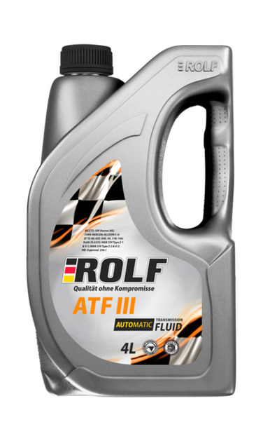 ROLF 322430 ATF III 4л (4шт/уп) пластик в - 1