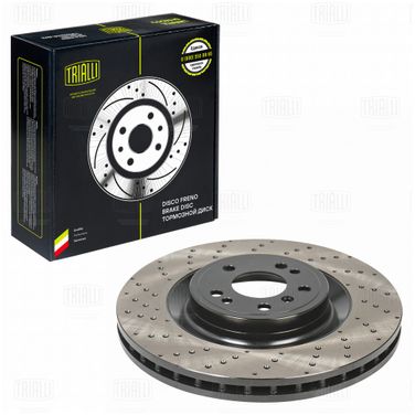 Trialli DF 190416 Диск тормозной для а/м Mercedes GLE (w166) (15-)/m (w166) (11-) перед. d=350 (перф./окраш.) | перед | - 2