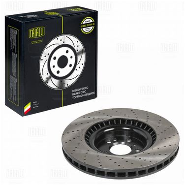 Trialli DF 190420 Диск тормозной для а/м Mercedes GLE (w166) (15-)/m (w166) (11-) перед. d=375 (перф./окраш.) | перед | - 1