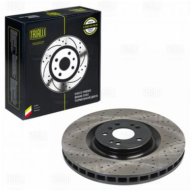 Trialli DF 190420 Диск тормозной для а/м Mercedes GLE (w166) (15-)/m (w166) (11-) перед. d=375 (перф./окраш.) | перед | - 2