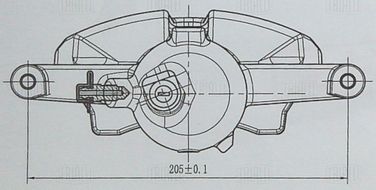 Trialli CF 182569 Суппорт тормозной для а/м Skoda Octavia A7 (12-)/vw Tiguan (16-) перед. лев. d=60мм | перед лев | - 4