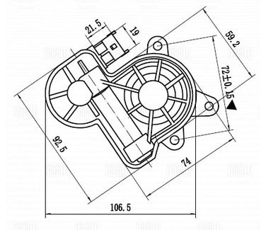 Trialli RCM 102012 Электродвигатель стояночного тормоза для а/м Ford Mondeo v (15-)/Kuga (13-) прав. | прав | - 3