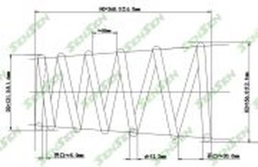 SENSEN SCP10157 Пружина подвески передней Suzuki SX4 1.6 16V except 4WD 06> - 1