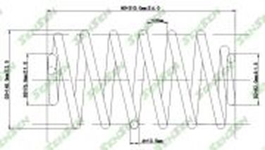 SENSEN SCP10163 Пружина подвески задней Opel Zafira 1.6/1.8/2.2 16V/2.0D/2.2DTi 99-05 - 1