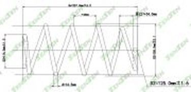 SENSEN SCP10169 Пружина подвески передней Kia Sorento II (xm) 2.2CRDi 09> - 1