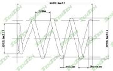 SENSEN SCP10175 Пружина подвески передней Toyota Camry 2.4VVTi 01-06 - 1