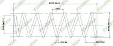SENSEN SCP10177 Пружина подвески задней Citroen Berlingo II 08- C4 Picasso 06- Peugeot Partner 08- - 1