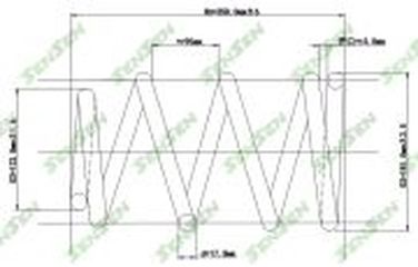 SENSEN SCP10178 Пружина подвески передней ford transit 06- 300s/m/330s - 1