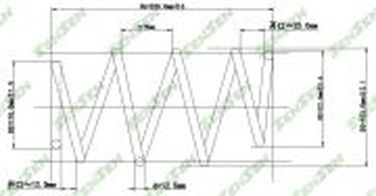 SENSEN SCP10184 Пружина подвески передней hyundai solaris II/ KIA RIO AT 17- - 1