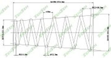 SENSEN SCP10188 Пружина подвески задней Hyundai Matrix 1.6/1.8/1.5CRDi 01> - 1