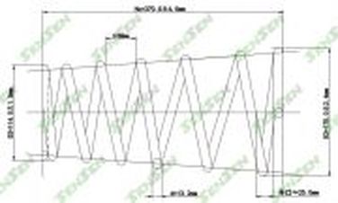 SENSEN SCP10201 Пружина подвески задней Toyota Camry 2.4 VVT-i/3.0 V6 01> - 1