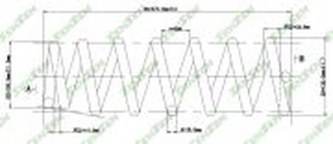 SENSEN SCP10206 Пружина подвески передней BMW X5 (e70) 3.0d,4.8i 06-08 - 1