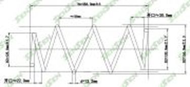 SENSEN SCP10209 Пружина подвески передней Renault Laguna 1.6 16v/1.8 16v/2.0 16V 01> - 1