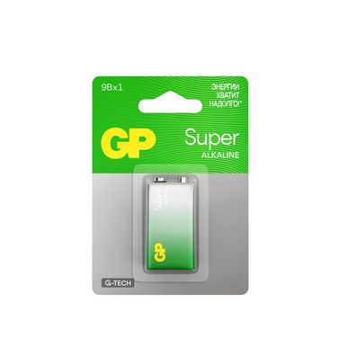 GP Batteries GP 1604AA21-5CRSBC1 Батарейка 6lr61/mn1604 Крона 9V щелочная 1 шт. блистер - 1