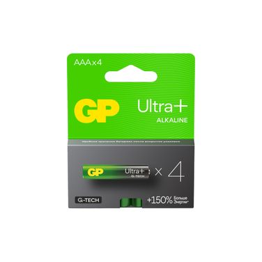 GP Batteries GP 24AUPA21-2CRSB4 Батарейки lr03/aaa щелочные 4 шт. блистер (Ultra Plus) - 2