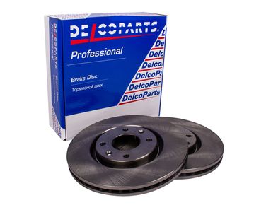 DelcoParts 19177376 Диск тормозной передний - 1