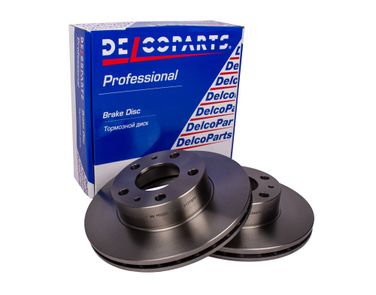 DelcoParts 19177377 Диск тормозной передний - 1