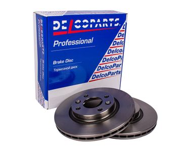 DelcoParts 19377358 Диск тормозной передний - 1