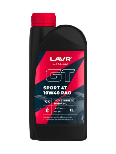 LAVR Ln7727 Moto GT sport 4T, 1 л (синт. мотор. масло) - 2