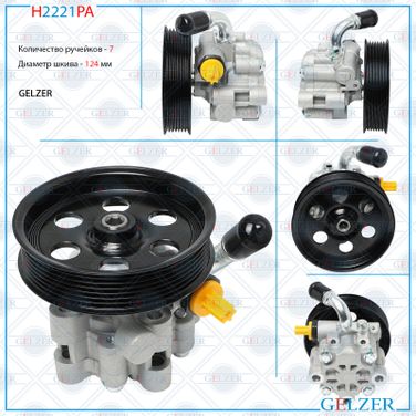 GELZER H2221PA Насос гидроусилителя руля Chrysler 300 c (Аналог) - 1