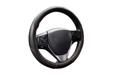 KRAFT KT 800346 Оплетка рулевого колеса эко-кожа перфорированная с текстурой карбоновых вставок, черная, диаметр 37-39 см, размер м - 2