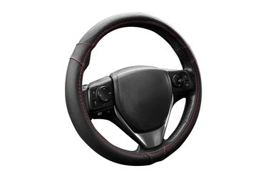KRAFT KT 800348 Оплетка рулевого колеса эко-кожа перфорированная, черная, диаметр 37-39 см, размер м - 2
