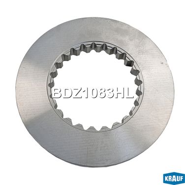 Krauf BDZ1083HL Диск тормозной невентилируемый - 2