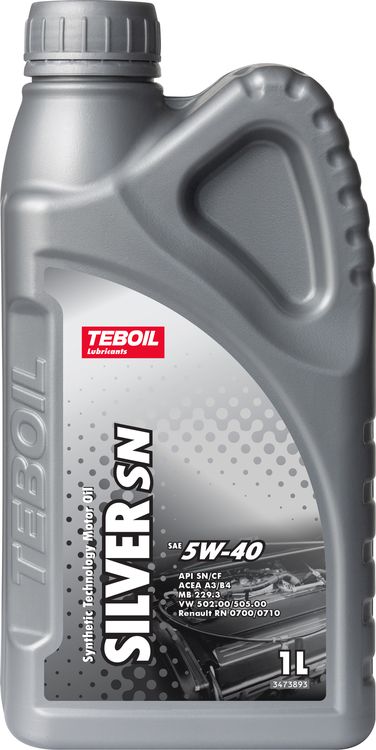 TEBOIL 3453923 5w-40 Silver SN 1л (полусинт. мотор. масло) - 1