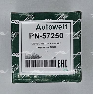 AUTOWELT PN57251 Pn-57251 поршень 0.60 citroen_peugeot dw10fc_dw10fd 2.0 HDI 16V - 6