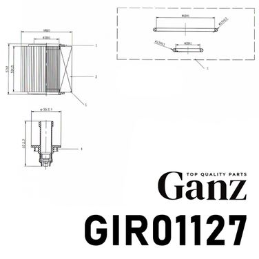 GANZ GIR01127 Фильтр масляный (вставка) - 4