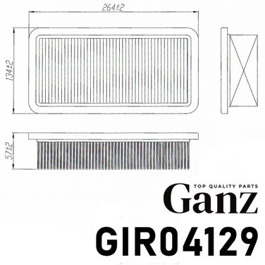 GANZ GIR04129 Фильтр воздушный - 4