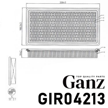 GANZ GIR04213 Фильтр воздушный - 4