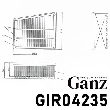 GANZ GIR04235 Фильтр воздушный - 4