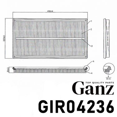 GANZ GIR04236 Фильтр воздушный - 4