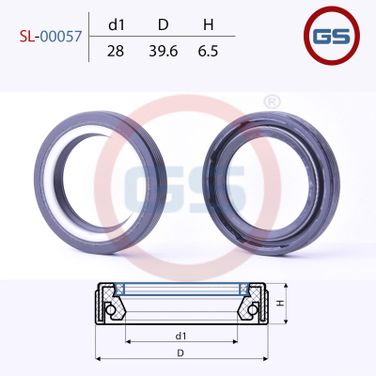 GS SL00057 Сальник рулевой рейки 28 39.6 6.5 - 2