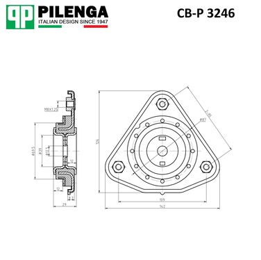 Pilenga CB-P 3246 Опора верхняя стойки амортизатора - 2
